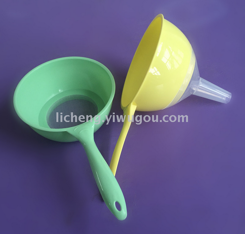 Plastic rice flour sieve strainer spoon noodle colander strainer