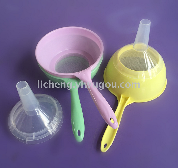 Plastic rice flour sieve strainer spoon noodle colander strainer
