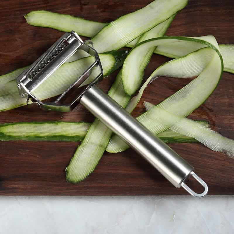 Two-in-One Kitchen Multifunctional Paring Knife Stainless Steel Potato Melon Fruit Grater Household Fruit Peler