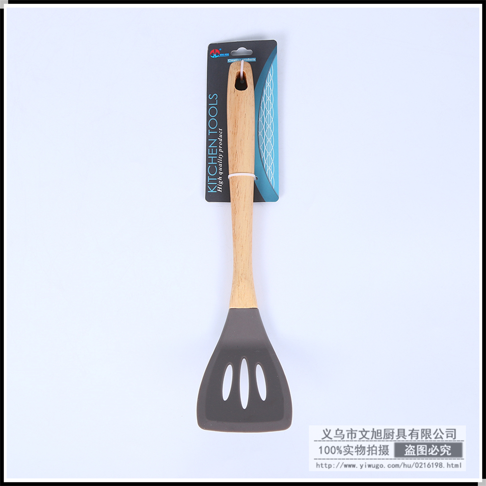 Wooden Handle Non-Stick Spatula Spatula Silicone Kitchenware High Temperature Resistant Oil Brush Cooking Spoon and Shovel Spatula Colander Factory Direct Sales Wooden Handle Non-Stick Spatula Spatula Silicone Kitchenware High Temperature Resistant Oil Brush Cooking Spoon and Shovel Spatula Colander Factory Direct Sales