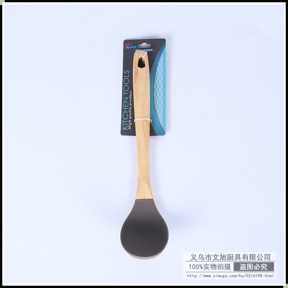 Wooden Handle Non-Stick Spatula Spatula Silicone Kitchenware High Temperature Resistant Oil Brush Cooking Spoon and Shovel Spatula Colander Factory Direct Sales Wooden Handle Non-Stick Spatula Spatula Silicone Kitchenware High Temperature Resistant Oil Brush Cooking Spoon and Shovel Spatula Colander Factory Direct Sales