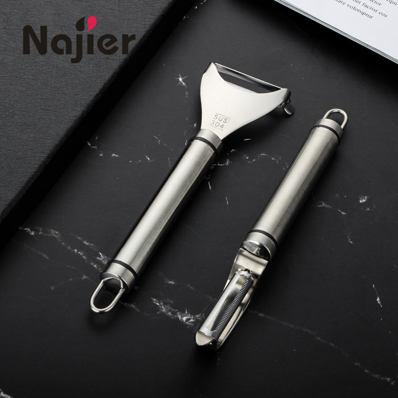 Factory Direct Sales 304 Stainless Steel Peeler Fruit Peeler Multifunction Paring Knife Kitchen Gadgets Wholesale
