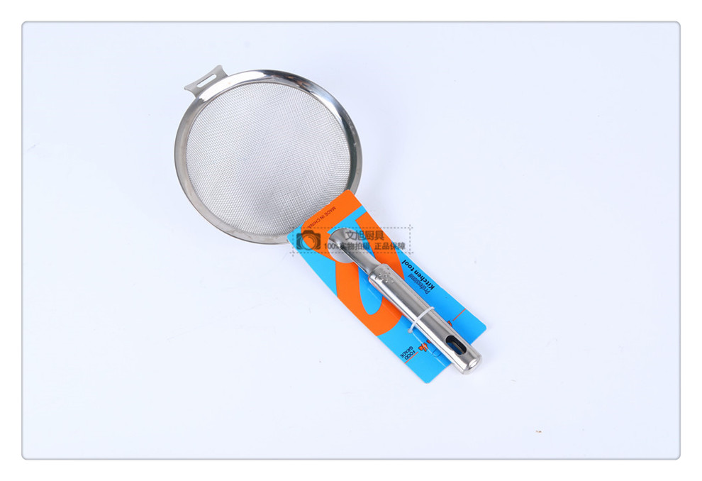 Stainless Steel Colander Fine Strainer Filter Soybean Milk Machine Traditional Chinese Medicine Juice Filter Net Mesh Spoon Strainer Spoon Hot Pot Spoon
