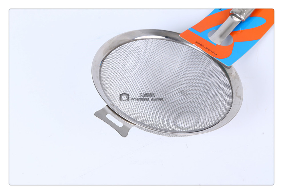 Stainless Steel Colander Fine Strainer Filter Soybean Milk Machine Traditional Chinese Medicine Juice Filter Net Mesh Spoon Strainer Spoon Hot Pot Spoon