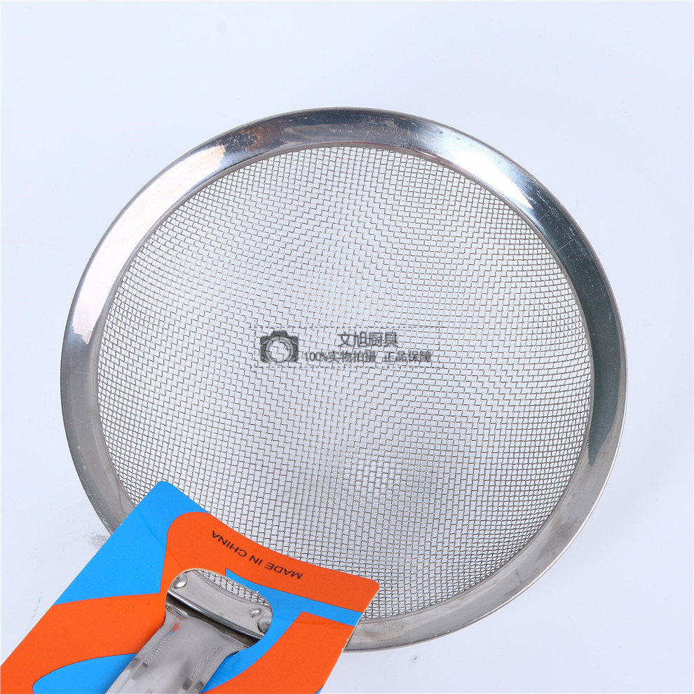 Stainless Steel Colander Punching Oil Leakage Fried Strainer Anti-Scald Strainer Fried Kitchenware