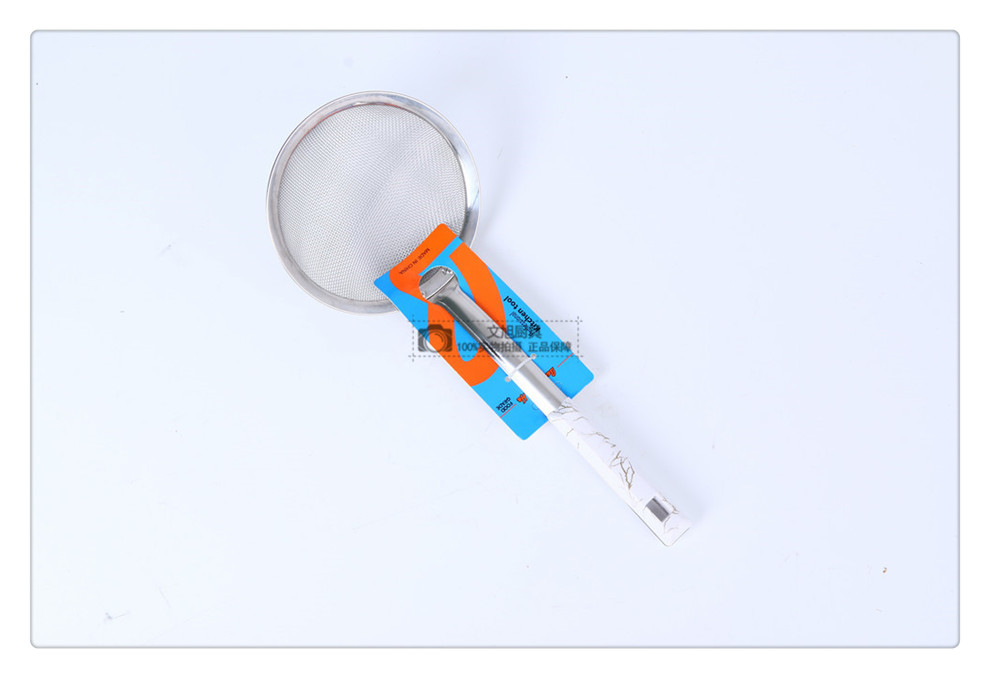 Stainless Steel Colander Punching Oil Leakage Fried Strainer Anti-Scald Strainer Fried Kitchenware