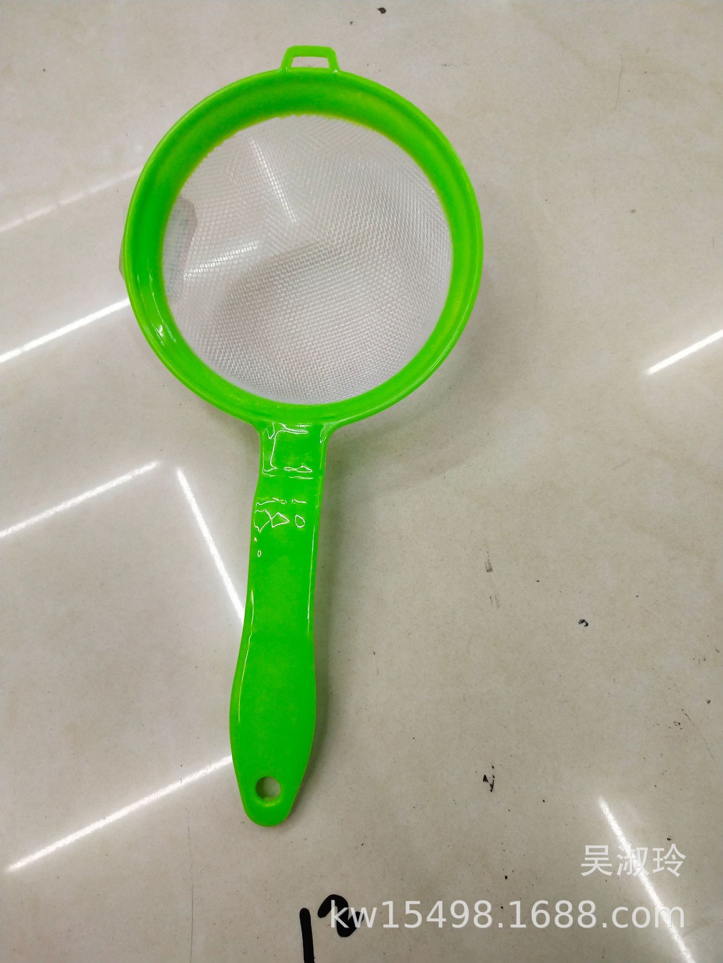 New Plastic Colander Wide Brim Strainer 3-Piece Set Oil Leakage Hot Pot Slotted Ladle Line Leakage Colander Factory Direct Sales