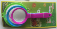New Plastic Colander Wide Brim Strainer 3-Piece Set Oil Leakage Hot Pot Slotted Ladle Line Leakage Colander Factory Direct Sales