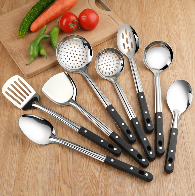 Hot Sale Wood Grain Ladel 12 Colander Factory Direct Sales Stainless Steel Kitchenware Home Kitchen Supplies Wholesale Hot Sale Wood Grain Ladel 12 Colander Factory Direct Sales Stainless Steel Kitchenware Home Kitchen Supplies Wholesale