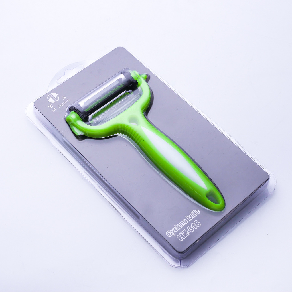 Hezhong Three-in-One Multifunctional Paring Knife Tools for Cutting Fruit Rotating Peeling Peeler Grater Kitchen Gadget