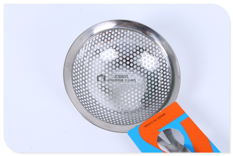 Stainless Steel Large Hole Colander Hot Pot Shell Leakage Kitchen Fried Colander Punching Colander Hot Pot Restaurant Wive-Screen Ladle Stainless Steel Large Hole Colander Hot Pot Shell Leakage Kitchen Fried Colander Punching Colander Hot Pot Restaurant Wive-Screen Ladle