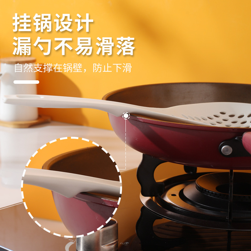 Plastic Net Hongda Colander Kitchen Strainer Long Handle Hot Pot Dumpling Noodles Soup round High Temperature Resistant Artifact