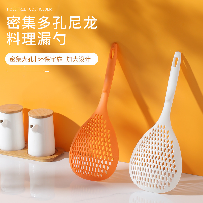 Plastic Net Hongda Colander Kitchen Strainer Long Handle Hot Pot Dumpling Noodles Soup round High Temperature Resistant Artifact