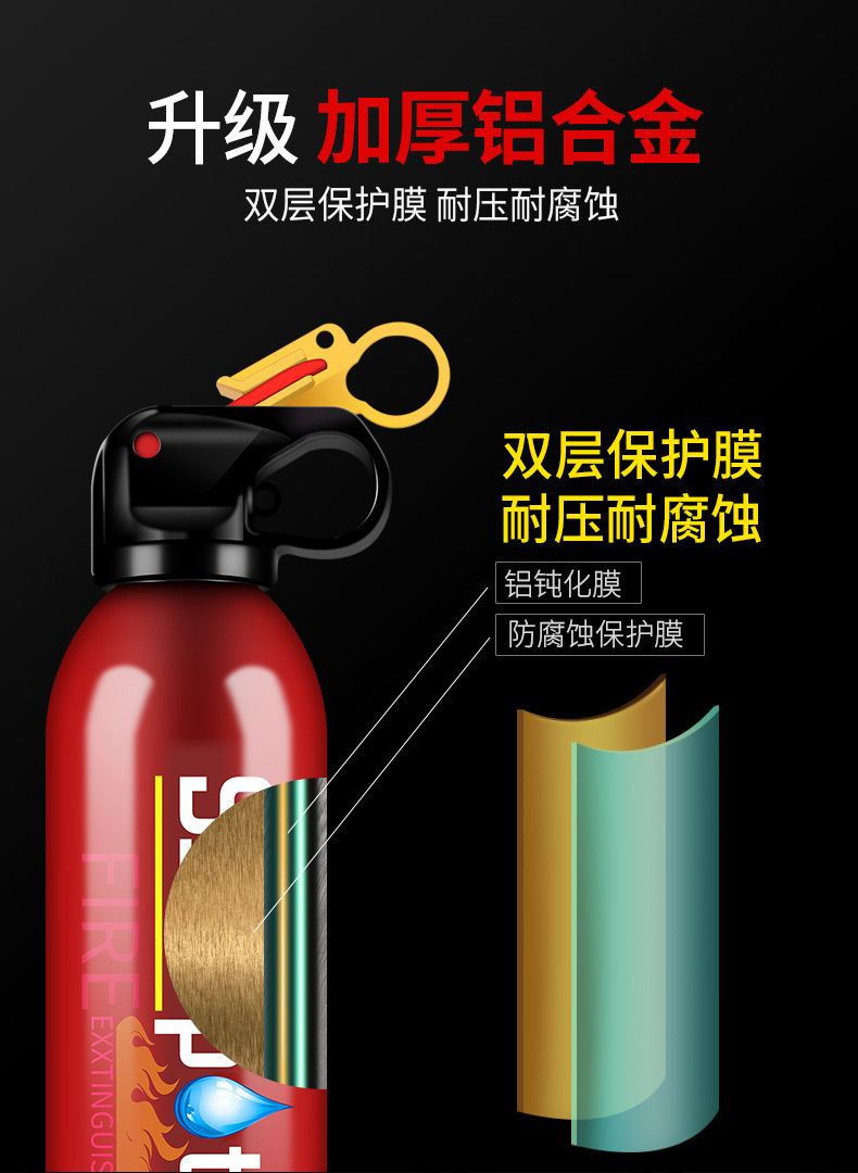 Car Flash Fire Extinguisher Small Portable Car Private Household Car Water-Based Car Fire Fighting Equipment Car Flash Fire Extinguisher Small Portable Car Private Household Car Water-Based Car Fire Fighting Equipment