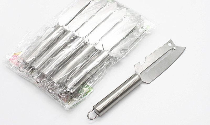 Factory Direct Sales Multifunctional Paring Knife Stainless Steel Four-Purpose Peeler 2 Yuan Store Supply Daily Necessities Wholesale Factory Direct Sales Multifunctional Paring Knife Stainless Steel Four-Purpose Peeler 2 Yuan Store Supply Daily Necessities Wholesale