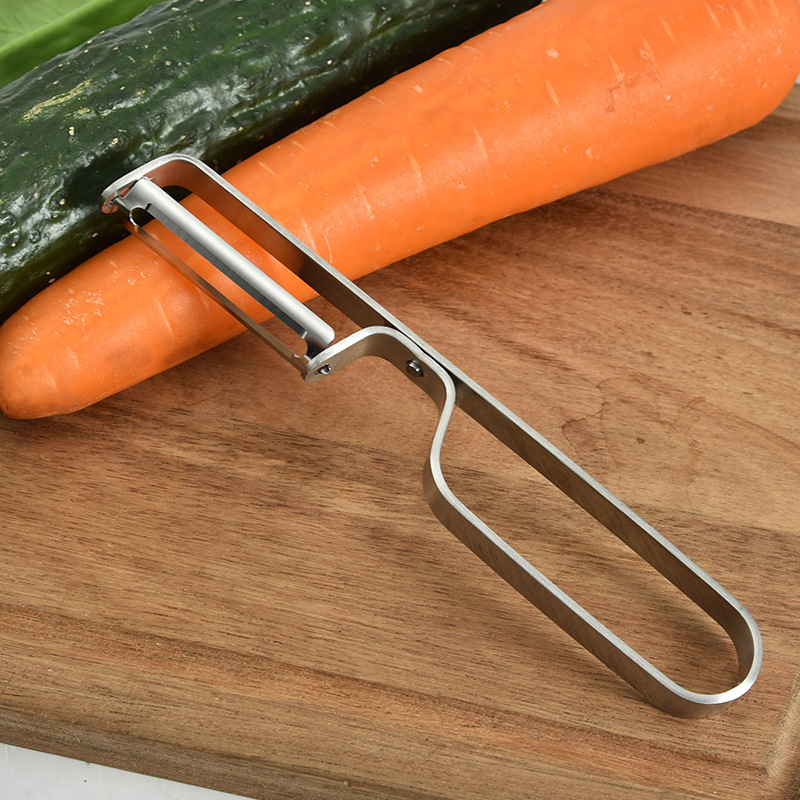 Factory Direct Sales 430 Stainless Steel Peler Paring Knife Creative Kitchen Gadget Fruit Peeling Knife