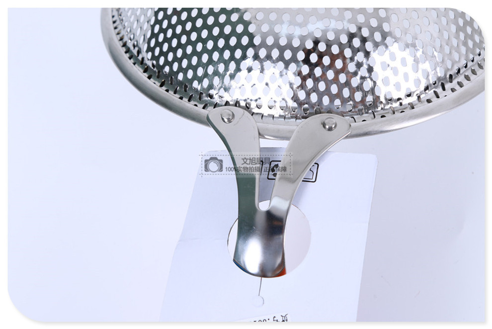 Household Kitchen Basket Strainer Strainer Noodle Strainer Frying Filter Short Handle Punching Deep Colander Household Kitchen Basket Strainer Strainer Noodle Strainer Frying Filter Short Handle Punching Deep Colander