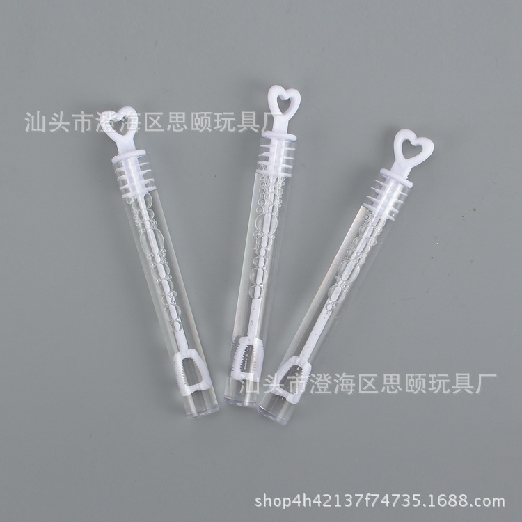 Wholesale Supply Wedding Bubble Water Test Tube Single Heart Bubble Water Love Bubble Test Tube Toy Environmental Protection Fire Extinguisher Bottles