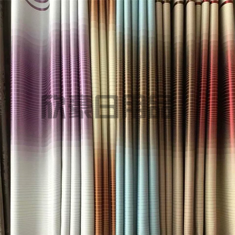 New Chinese style curtain finished curtain fabric simple modern balcony bay window living room French window plane window