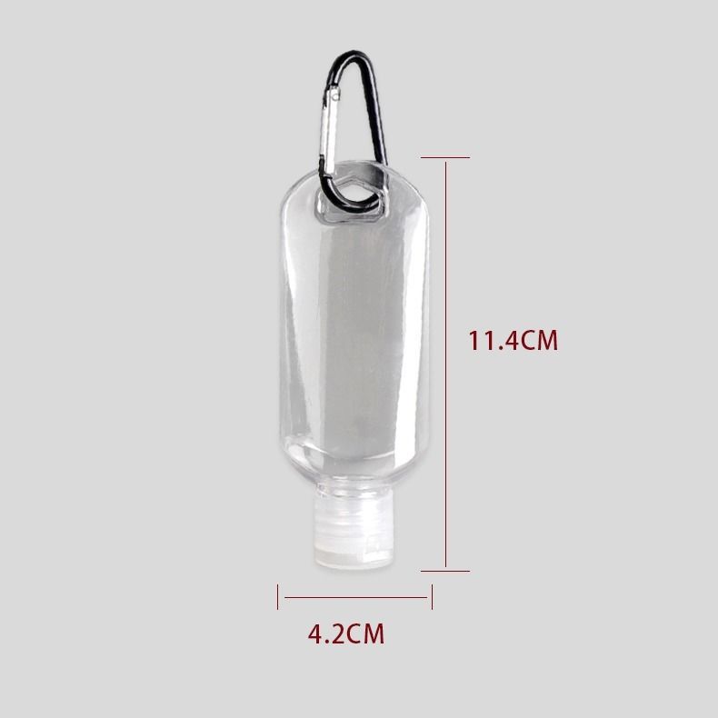 Portable Mini Sannitizer Replacement Bottle-Free Storage Bottle Vacuum Small Clamshell Bottle Fire Extinguisher Bottles Press Alcohol Disinfection Hook Bottle