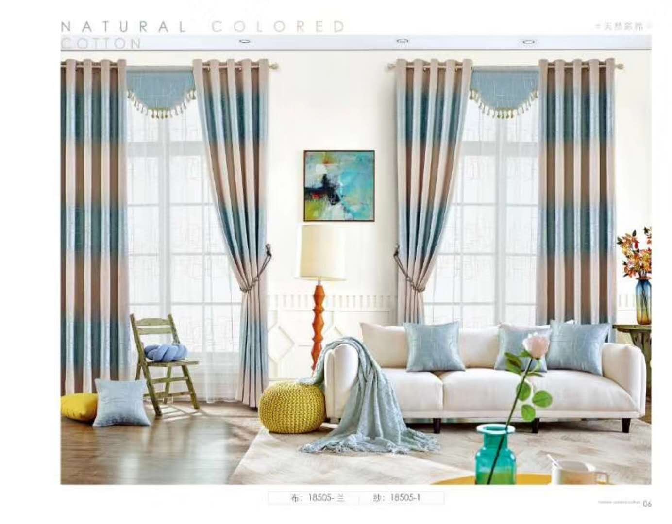 Modern simple custom curtain products shading pure color cotton and linen curtain fabric gauze curtain Nordic wind Modern simple custom curtain products shading pure color cotton and linen curtain fabric gauze curtain Nordic wind