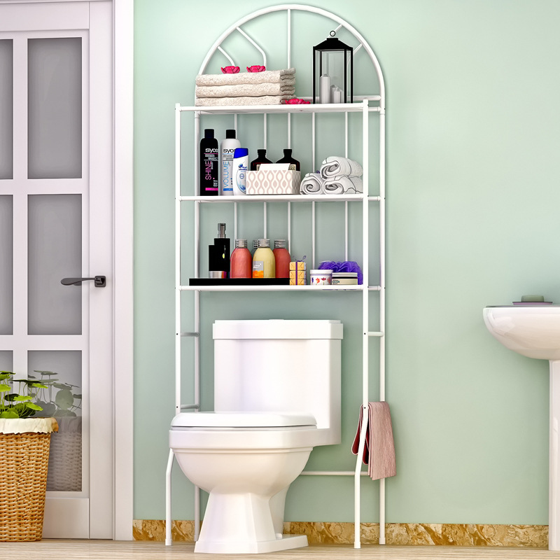 Toilet Toilet Rack Bathroom Toilet Shelf Floor-Standing Wall-Mounted Storage Rack