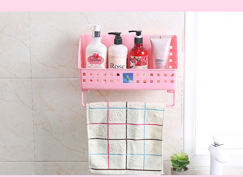 Punch-Free Plastic Suction Wall Basket Multi-Functional Bathroom Toilet Storage Basket Sucker Storage Basket Shelf Storage Rack Punch-Free Plastic Suction Wall Basket Multi-Functional Bathroom Toilet Storage Basket Sucker Storage Basket Shelf Storage Rack