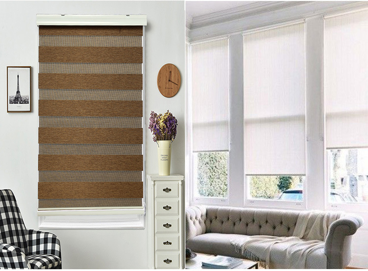Factory Direct Sales Home Decoration Hotel Office Roller Shutter Simple European Vintage Jacquard Soft Gauze Curtain Fabric Finished Product Factory Direct Sales Home Decoration Hotel Office Roller Shutter Simple European Vintage Jacquard Soft Gauze Curtain Fabric Finished Product