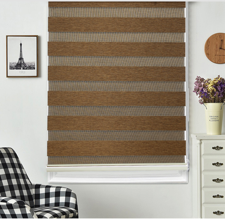Factory Direct Sales Home Decoration Hotel Office Roller Shutter Simple European Vintage Jacquard Soft Gauze Curtain Fabric Finished Product Factory Direct Sales Home Decoration Hotel Office Roller Shutter Simple European Vintage Jacquard Soft Gauze Curtain Fabric Finished Product