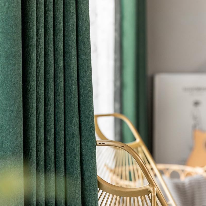 Factory Blackout Curtain Fabric Cashmere Chenille Finished Products Customized Wholesale and Retail Casual Cuts Solid Color Modern Simple Cloth Factory Blackout Curtain Fabric Cashmere Chenille Finished Products Customized Wholesale and Retail Casual Cuts Solid Color Modern Simple Cloth