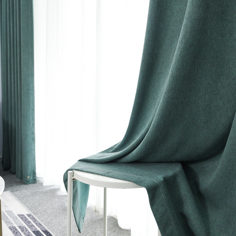 Factory Blackout Curtain Fabric Cashmere Chenille Finished Products Customized Wholesale and Retail Casual Cuts Solid Color Modern Simple Cloth Factory Blackout Curtain Fabric Cashmere Chenille Finished Products Customized Wholesale and Retail Casual Cuts Solid Color Modern Simple Cloth