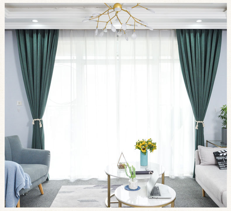 Factory Blackout Curtain Fabric Cashmere Chenille Finished Products Customized Wholesale and Retail Casual Cuts Solid Color Modern Simple Cloth Factory Blackout Curtain Fabric Cashmere Chenille Finished Products Customized Wholesale and Retail Casual Cuts Solid Color Modern Simple Cloth