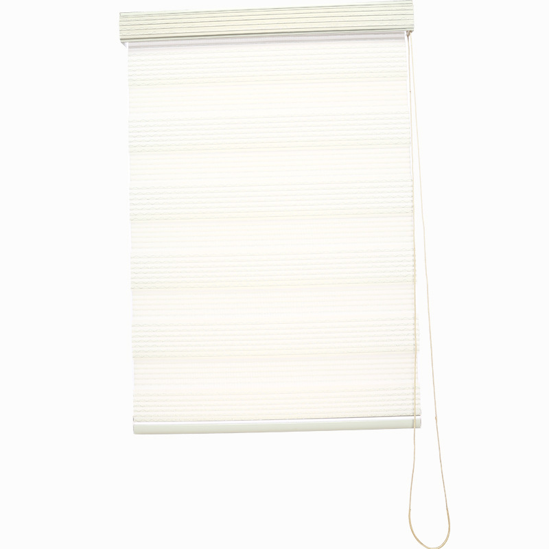Simple European Vintage Jacquard Soft Gauze Curtain Three Fold Soft Gauze Curtain Fabric Finished Home Decoration Hotel Office Roller Shutter