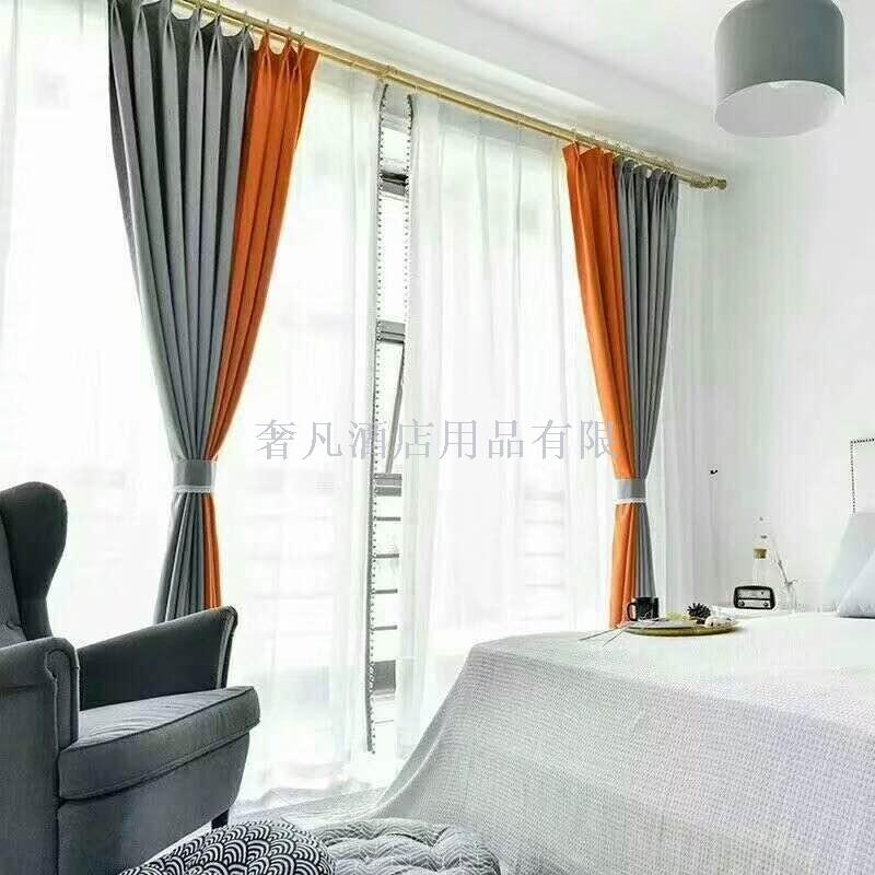 Modern simple Nordic ins window shade custom living room bedroom window finished curtain fabric curtain fabric. Modern simple Nordic ins window shade custom living room bedroom window finished curtain fabric curtain fabric.