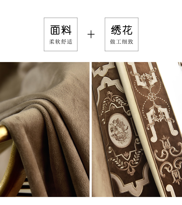 High-End Dutch Flannel Shading Curtain Fabric Embroidered Lace Living Room European Style Velvet Cloth Stitching Curtain Customization High-End Dutch Flannel Shading Curtain Fabric Embroidered Lace Living Room European Style Velvet Cloth Stitching Curtain Customization
