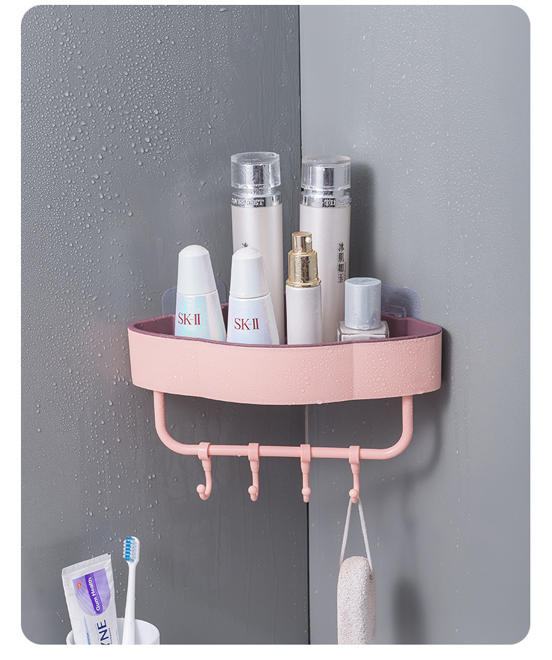 Punch-Free Corner Shelf Bathroom Tripod Kitchen And Toilet Bathroom Wall Hanging Paste Storage Hook Punch-Free Corner Shelf Bathroom Tripod Kitchen And Toilet Bathroom Wall Hanging Paste Storage Hook