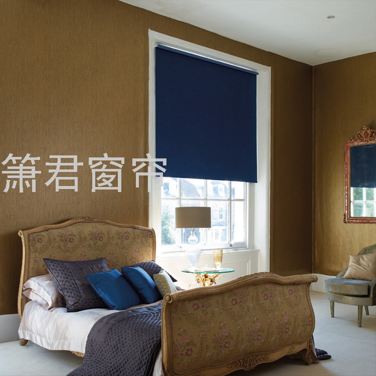 Foreign Trade Roller Shutter Engineering Curtain Fabric Sun-Proof Office Bedroom Customized Finished Full Shading Louver Roller Shutter Foreign Trade Roller Shutter Engineering Curtain Fabric Sun-Proof Office Bedroom Customized Finished Full Shading Louver Roller Shutter