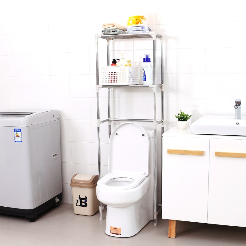Bathroom Toilet Function Toilet Rack Storage Rack Toilet Organizing Rack Floor Washing Machine Stand Shelf