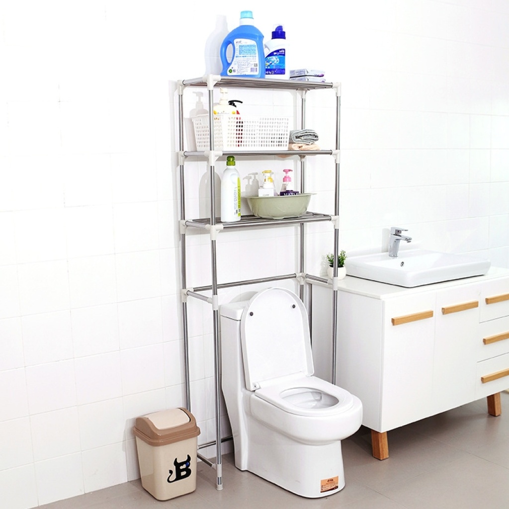 Bathroom Toilet Function Toilet Rack Storage Rack Toilet Organizing Rack Floor Washing Machine Stand Shelf