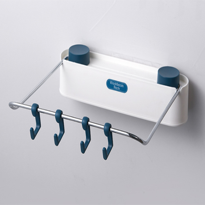 Free Punch Washbasin Stand Wall-Mounted Bathroom Washbasin Shelf Toilet Bason Washbasin Storage Rack