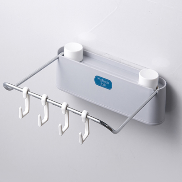 Free Punch Washbasin Stand Wall-Mounted Bathroom Washbasin Shelf Toilet Bason Washbasin Storage Rack