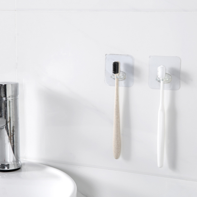 Hum Good Design Taiwan Wall-Mounted Bathroom Rack Hook for Toothbrush Brushing and Face Washing Tooth-Cleaners Shelf Hook