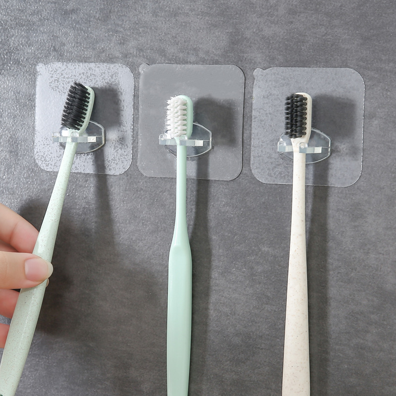 Hum Good Design Taiwan Wall-Mounted Bathroom Rack Hook for Toothbrush Brushing and Face Washing Tooth-Cleaners Shelf Hook