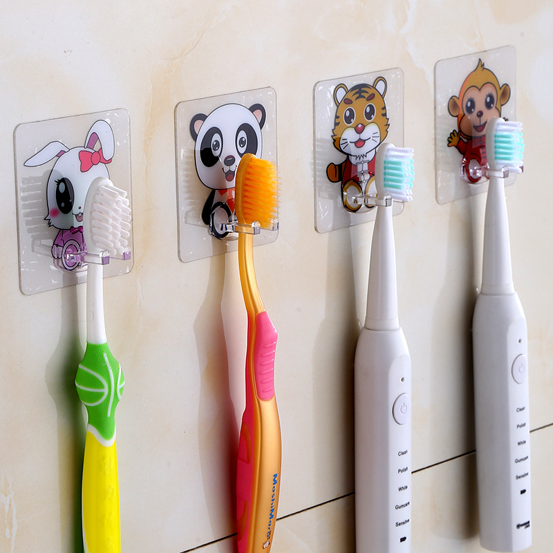 Hum Good Design Taiwan Wall-Mounted Bathroom Rack Hook for Toothbrush Brushing and Face Washing Tooth-Cleaners Shelf Hook Hum Good Design Taiwan Wall-Mounted Bathroom Rack Hook for Toothbrush Brushing and Face Washing Tooth-Cleaners Shelf Hook