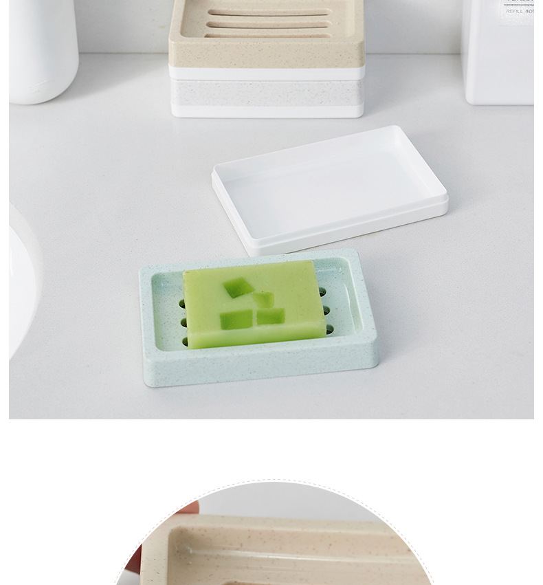 Creative Double-Layer Drain Soap Box Bathroom Shelf Plastic Soap Box Convenient Drain Rack Laundry Soap Box Creative Double-Layer Drain Soap Box Bathroom Shelf Plastic Soap Box Convenient Drain Rack Laundry Soap Box