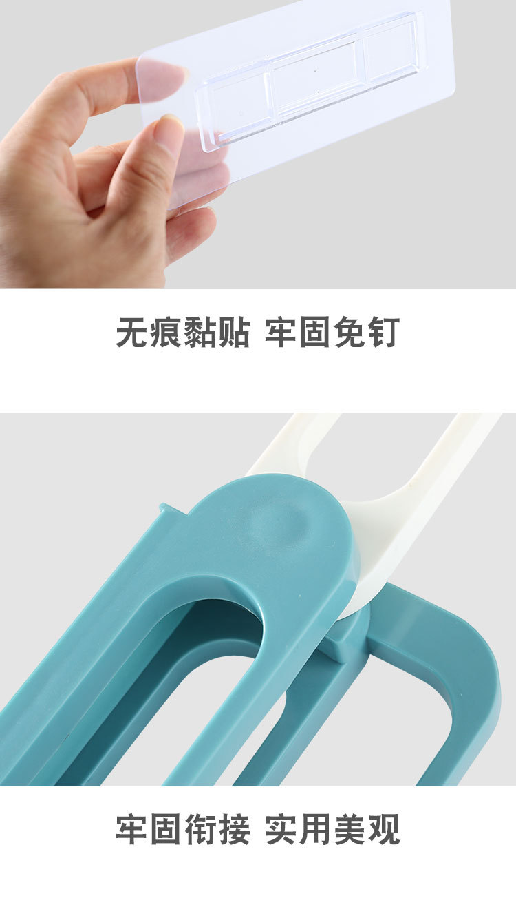 Bathroom slipper rack wall hanging toilet folding shoe rack watertight shelf shelf free of perforation household storage artefact