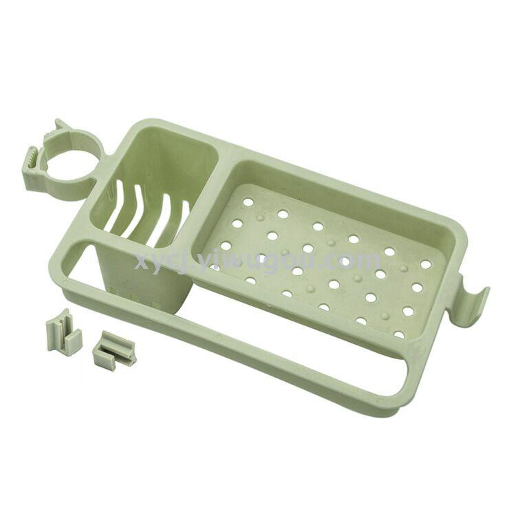 Kitchen and bathroom faucet drain shelf soap box rack rag rack hook shelf Kitchen and bathroom faucet drain shelf soap box rack rag rack hook shelf