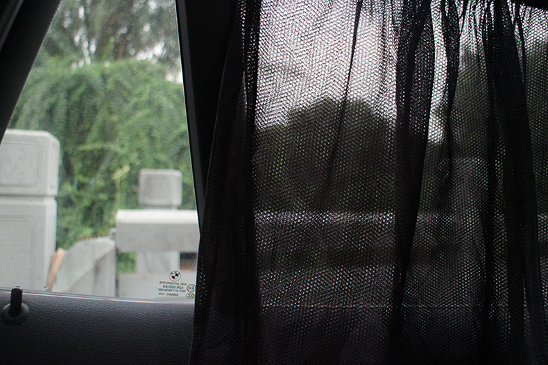 Car Side Window Shading Mesh Curtain Sun Shield Car Adhesive Pad Sunshade Window Sunshield Heat Insulation Side Shield