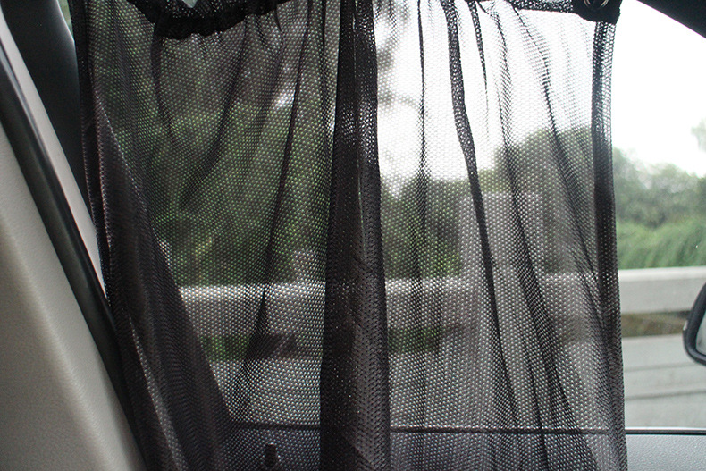 Car Side Window Shading Mesh Curtain Sun Shield Car Adhesive Pad Sunshade Window Sunshield Heat Insulation Side Shield