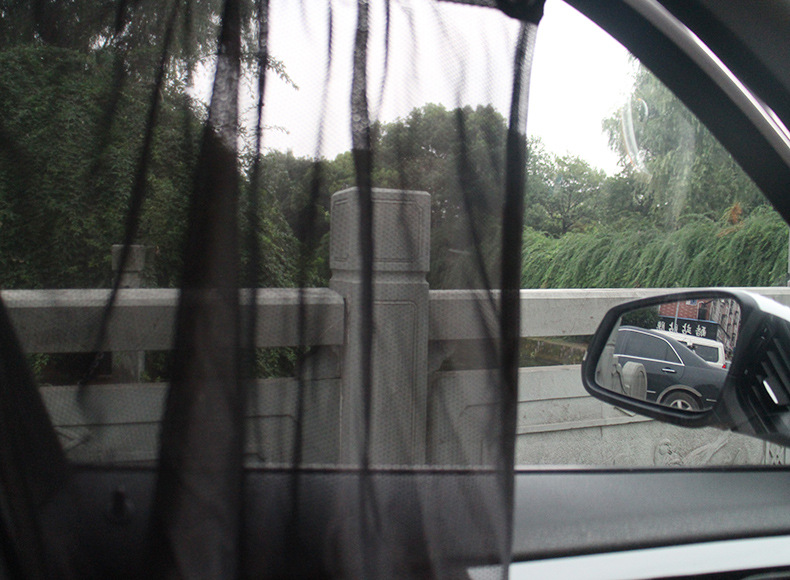 Car Side Window Shading Mesh Curtain Sun Shield Car Adhesive Pad Sunshade Window Sunshield Heat Insulation Side Shield